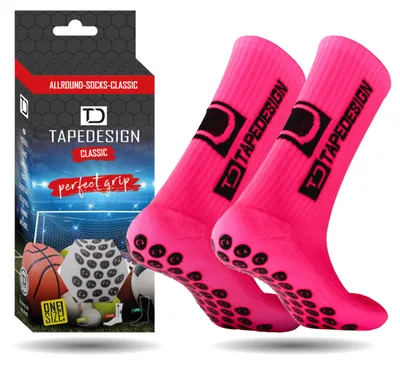 Produktbild von Tapedesign "Classic - 1 Paar Rutschfeste Fußball Socken mit gummierten Noppen (U