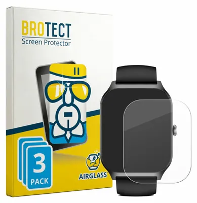 Produktbild von 3x BROTECT Schutzglas für Kriutefy Smartwatch 1.83" Schutzfolie Panzer Folie Glas Display Schutz klar