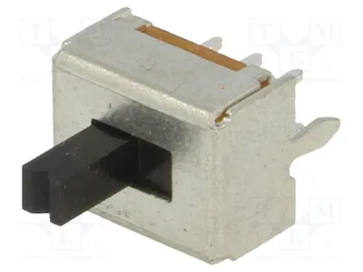 Immagine prodotto di 5 interruttori a scatto, tipo "schiebesc", 0,3A/30VDC, resistenza di contatto 50mΩ, modello SS008B-02P-22, tipo "schiebesc" ON-ON, posizione: 2