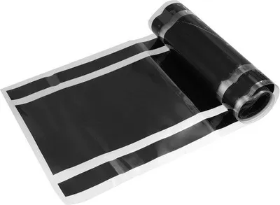 Productafbeelding van Zwarte vinyl autosticker - 18 x 180 cm - Duurzaam
