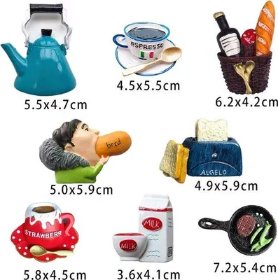 Obrázek produktu pro Magnety na ledničku, 8 kusů