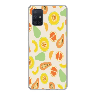 Produktbild von MuchoWow® Handyhülle Schutzhülle Hülle für Samsung Galaxy A71 Obst - Muster - Melone Silikon Softcase Handy Hülle - Kartenbesitzer