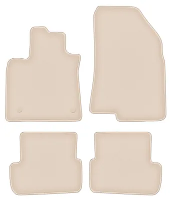 Produktbild von DURBAN Beige Velours-Fußmatten-Set für Dacia Sandero III Schrägheck (2021-)