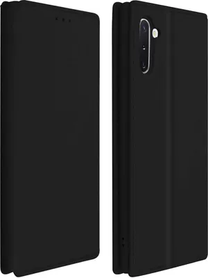 Produktbild von Avizar, Kunstleder Cover Classic Edition für Samsung Galaxy Note 10, Schwarz