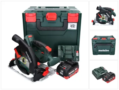 Zdjęcie produktu dla Akumulatorowa pilarka tarczowa Metabo KS 18 LTX 57 18 V 165 mm + 1x akumulator 10,0 Ah + ładowarka + metaBOX