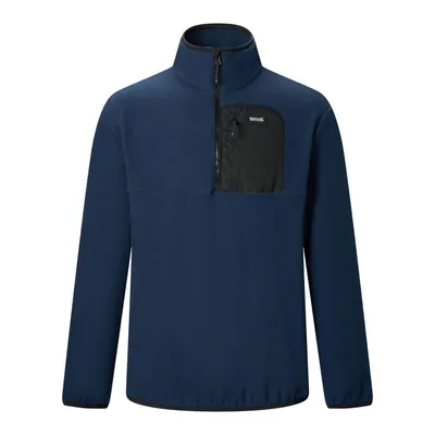 Imagen del producto de Regatta - Parte superior de forro polar "Frankie" para hombre, con cremallera de media longitud, modelo RG12566 (Talla S) (Azul marino/Negro)