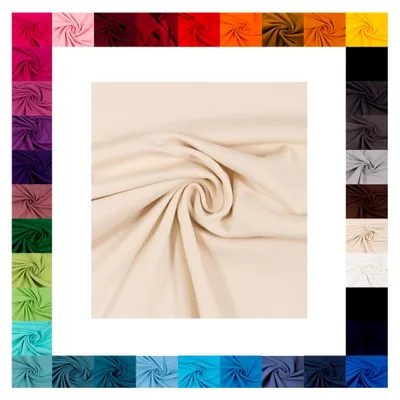 Produktbild von Bündchenstoff - Strickschlauch - glatt/fein - 50 cm Schlauch - 0,25 m Schritte -  Standard 100 (Ecru 010)