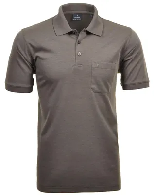 Ragman H-Polo Polo Soft-Knit uni in beige