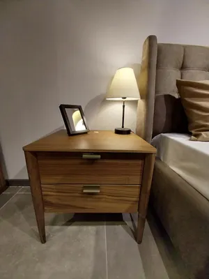 Produktbild von Designer Schlafzimmer Set Luxus Bett 2x Nachttisch Holz Komplett neu 3 tlg.