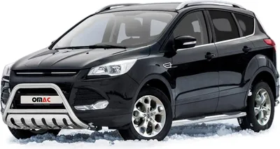 Image de Pare-Buffle Avant Pour Ford Kuga 2012-2017 en Acier Inoxydable Argent