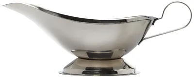 Sauciere 230 ml Edelstahl silber 25x10x8 cm