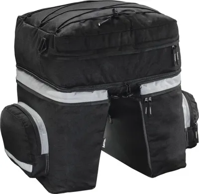 Produktbild von Hama Fahrrad-Gepäcktasche für Gepäckträger, 3-teilig, Schwarz