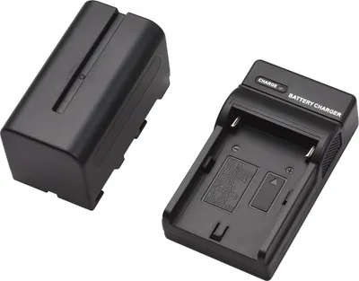Zdjęcie produktu dla NP-F750/ NP-F770 Zestaw baterii i ładowarki do aparatu 1 szt. 7,2 V 5200 mAh duża bateria z kablem USB zamiennik do SONY NP-F550 F570 F750 F770 F960 F970
