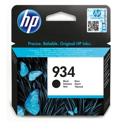 Obrázok produktu pre Originálna čierna atramentová kazeta HP 934, čierna, štandardná, 400 strán