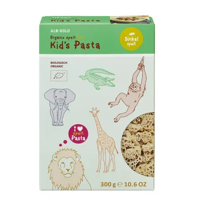 Immagine prodotto di Pasta per bambini - Farro biologico Zoo 300g