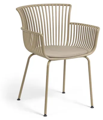 Produktbild von 4-er Set Stuhl Surpika 59 x 80 x 55 cm Polypropylen Stahl Beige Sitzgarnitur