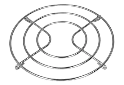 Produktbild von Metaltex 203220 Untersetzer Metall verchromt, rund silberfarben ø 20 cm, H 1,6 cm, silber