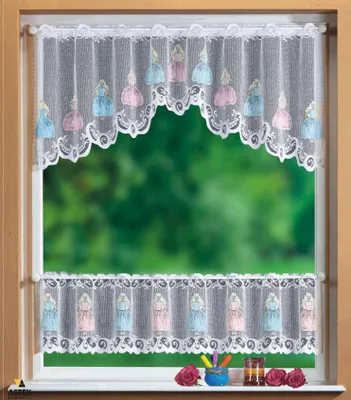 Produktbild von KIDS Scheibengardinen Set 2 Teilig, 30/50x160, 33532, 33520