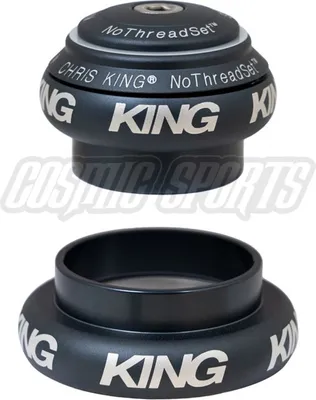 Image de Jeu de direction Chris King NoThreadSet Tapered, roulement en acier inoxydable, 1 1/8"-1.5", GripLock, EC34/28.6