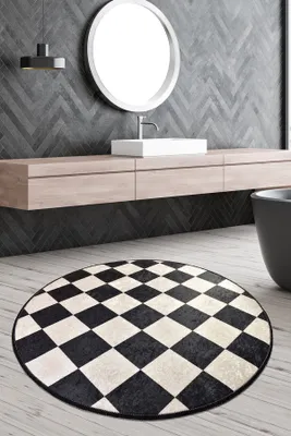Immagine prodotto di Mijolnir, Dama (100), Tappetini da bagno, Multicolore, Poliestere, 100 x 100 cm