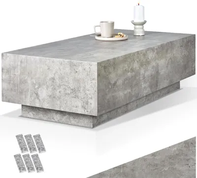 Produktbild von tectake® Couchtisch Lasley inkl. Bodenschoner, Belastbarkeit 45 kg