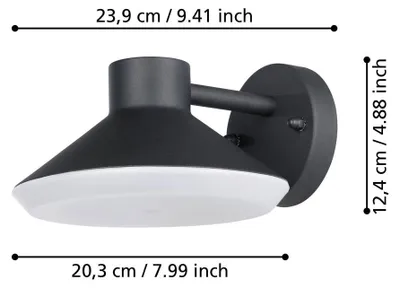 Produktbild von EGLO NINNARELLA, GU10, IP44, Schwarz