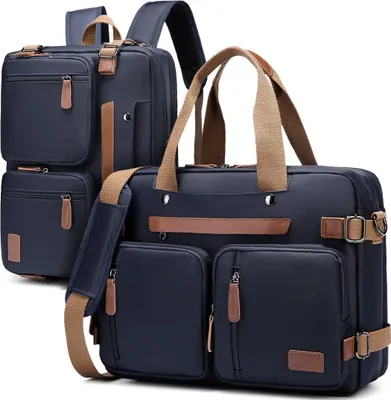 Produktbild von Laptoptas 2 in 1 Laptop Rugtas Schoudertas voor 15,6 inch laptop – Königsblau