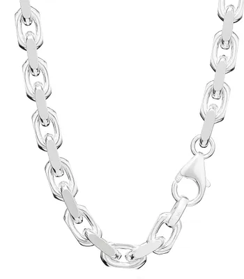 Produktbild von 60cm Ankerkette 925 Sterlingsilber Diamantiert 6.5mm Breit 99,0g Halskette 9295