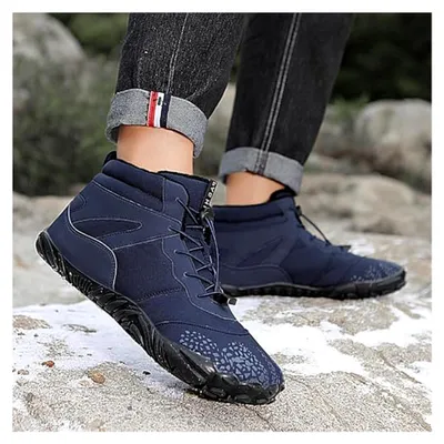 Produktbild von Wasserdichte Barfußschuhe für den Winter - Schnelltrocknende Stiefel für Männer und Frauen, ideal für Wanderungen und Outdoor-Aktivitäten