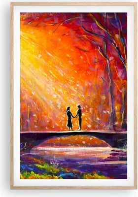 Produktbild von Gerahmtes Poster - Rahmen in heller Eiche - Wald Baum Natur - 61x91,5 cm - Wand Bild - Wanddeko - Wandbilder - Kunstposter - Wandposter - Bilderrahmen - Bilder - Kunstdruck - Wandbild P2NPA61x91-3965