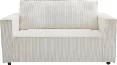 Produktbild von Sofa mit Schlaffunktion aus Cord "Grenelle" - 2-Sitzer - Beige