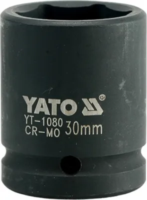 Obrázek produktu pro Yato YT-1080, Rázová hlavice, Černá, 1 hlava/hlavy, 3/4", Metrický, 30 mm