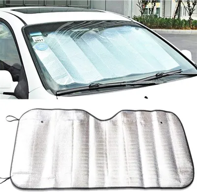 Obrázok produktu pre Slnečná clona auto, UV ochrana, 60x130 cm, Hliníková fólia, Pre všetky modely áut