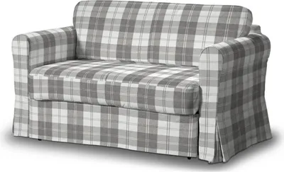 Produktbild von Dekoria Bezug für Hagalund Sofa, weiß-grau , Sofahusse Hagalund