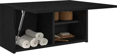 Produktbild von "2026 Promotion" Bad-Wandschrank - Badezimmerschrank - Schwarz 60x25x30 cm Holzwerkstoff - Badezimmer CC32037
