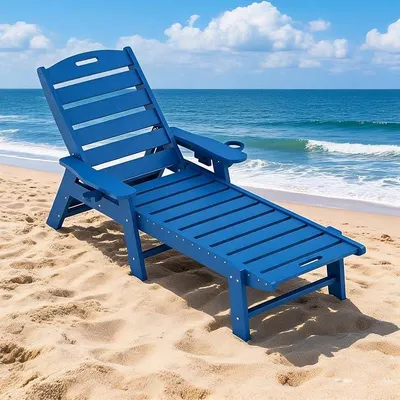 Imagen del producto de Silla de jardín azul, 204 kg
