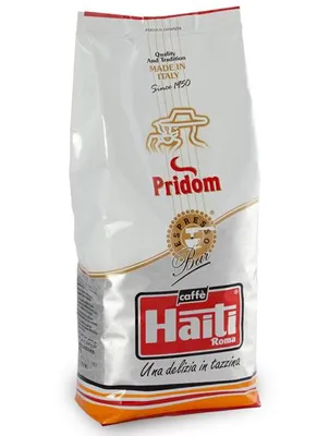 Obrázek produktu pro Káva Haiti Roma Pridom – směs vysoce kvalitní mleté kávy v balení po 1 kg, ručně pražená