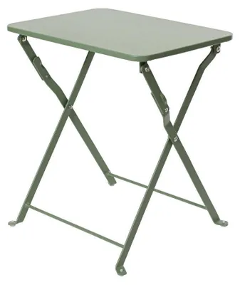 Immagine prodotto di Tavolino in acciaio verde 40x30x45 cm