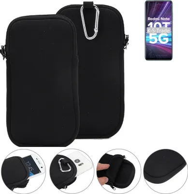 Produktbild von K-S-Trade Neopren-Hülle Handyhülle kompatibel mit Xiaomi Redmi Note 10T 5G Schutzhülle Neoprenhülle Sleeve Schutz-Hülle Gürtel Tasche Case