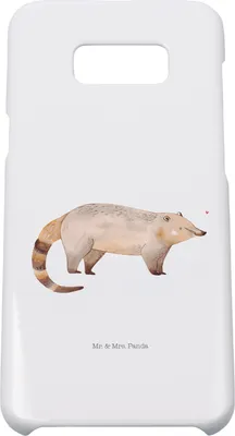 Produktbild von Mr. & Mrs. Panda Samsung Galaxy S8 plus Handyhülle  Nasenbär - Weiß - Geschenk, Lustige Sprüche, Nasenbären, Hülle, Handycover, Bär, Handy Case, Cover, Rüsselbär