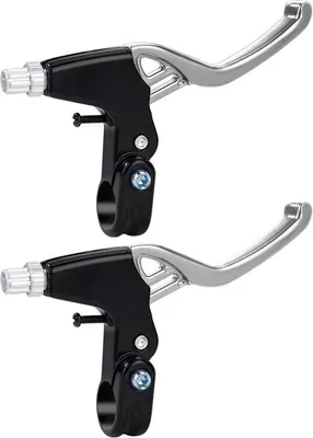 Produktbild von Famanu Aluminium Fahrradbremshebel Set Silber für MTB, Rennrad und Hybridfahrräder
