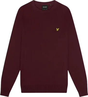 Image de Lyle & Scott - Pull col rond pour homme GT5411 (XS) (Bourgogne)