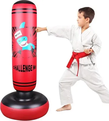 Produktbild von Famanu Standboxsack für Kinder - 120 cm Boxspielzeug für Fitness und Training
