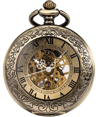 Produktbild von Vintage-Herren-Taschenuhr mit Kette