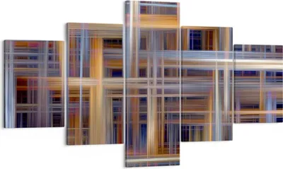 Produktbild von Bild auf Leinwand - Leinwandbild - Abstraktion modern - 125x70cm - Wand Bild - Wanddeko - Leinwanddruck - Bilder - Kunstdruck - Wanddekoration - Leinwand bilder - Wandkunst - EA125x70-3430