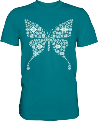 Produktbild von Gänseblümchen Schmetterling T-Shirt – Diva Blue / L