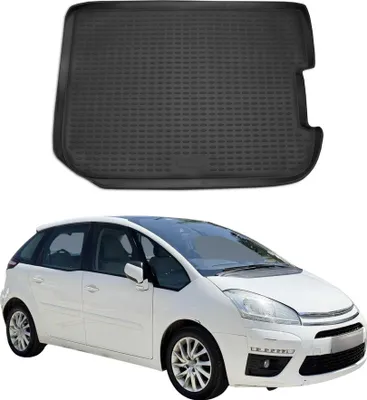Image de Tapis de coffre pour Citroen C4 Picasso 2007-2014 Caoutchouc TPE