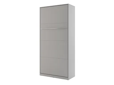Produktbild von MIRJAN24 Schrankbett Concept Pro I Vertical CP-03, Wandklappbett inkl. Lattenrost, Schrank mit Klappbett, Fronten in Matt (Farbe: Grau, Größe: 90x200 cm)