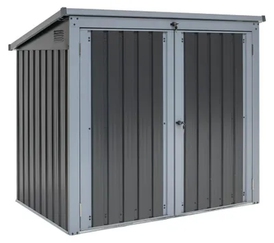Produktbild von Westmann Stahl Mülltonnenbox und Gerätebox Anthrazit 101x158x134 cm