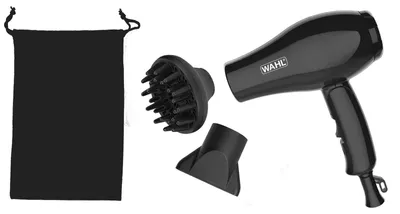Image de Sèche-cheveux de voyage pliable avec accessoires volumateurs